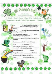 English Worksheet: St.Patricks Day Vocabulary