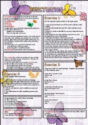 English Worksheet: Punctuation