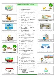 Prepositions of place 