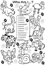 English Worksheet: Animals #1