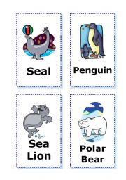 English worksheet: Animal Cards - part 2