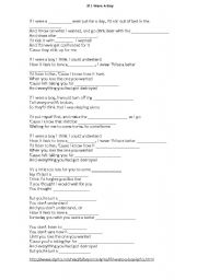 2nd CONDITIONAL- SONGS- If I were a boy-Beyonc