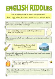 English Riddles with answers