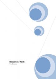 English Worksheet: placement test