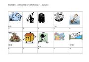 English Worksheet: DAILY ROUTINES - Pair work activity