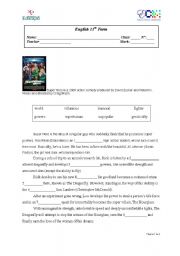 English worksheet: worksheet on the movies super hero and Harold and Kumar