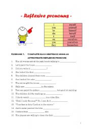 reflexive pronouns