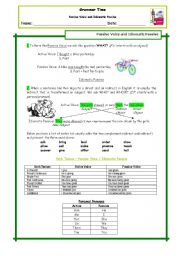 English Worksheet: Passive Voice and Idiomatic Passive