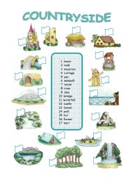 English Worksheet: Countryside (2/2)