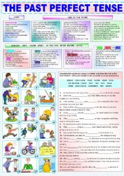 English Worksheet: THE PAST PERFECT TENSE