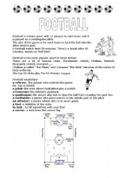 English Worksheet: FOOTBALL