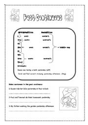 English Worksheet: Past continuous