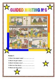 English Worksheet: Guided writing 