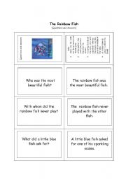 English Worksheet: The Rainbow Fish: Questions and Answers