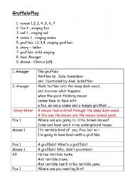 English Worksheet: Gruffalo