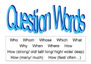 Question Words (1-9 of 18)