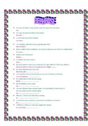 English Worksheet: TWO PAGES 