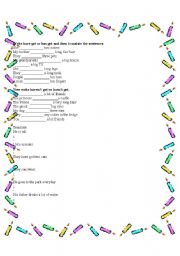 English worksheet: have got and present simple 