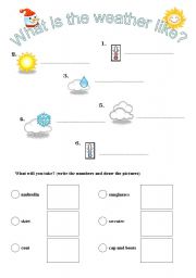 English Worksheet: Weather