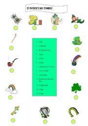 English Worksheet: Saint Patricks Day symbols