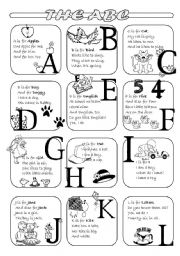 English Worksheet: The ABC poems - Part 1