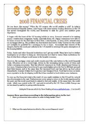 2008 FINANCIAL CRISIS