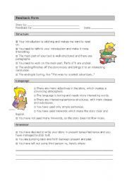 English worksheet: Feedback Form