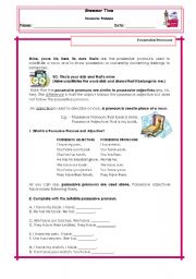 English Worksheet: Possessive Pronouns