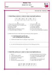 English Worksheet: Grammar Review - Conditionals and Simple Past