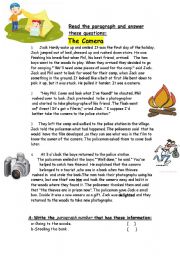 English Worksheet: The camera