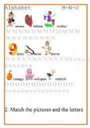 English worksheet: ALPHABET