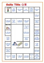 English Worksheet: YUPPiiii BOARD GAME :) PRACTISING OCCUPATIONS/JOBS :) HAVING FUN AND EXERCISING OCCUPATIONS/JOBS :)  questions who draws plans of buildings etc...?