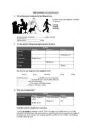 English Worksheet: Present Continuous - Future use