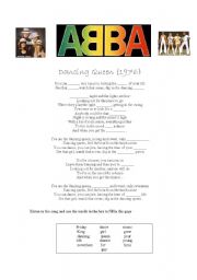 English Worksheet: ABBA - Dancing queen 