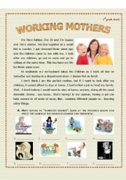English Worksheet: Working mothers