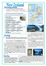 English Worksheet: New Zealand