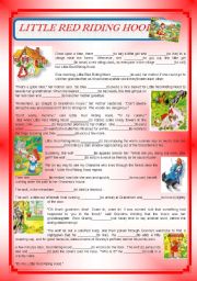 English Exercises Little Red Riding Hood Past Simple