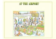 English Worksheet: AT THE AIRPORT - Whos missing?- 4 pages