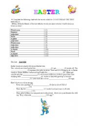 English Worksheet: EASTER MAD GAME !