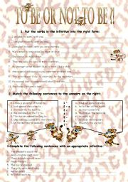 English Worksheet: Infinitive. There are not that many worksheets on the topic as far as I could see.