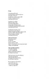 English worksheet: Poem