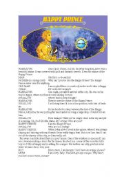 English Worksheet: The Happy Prince Script