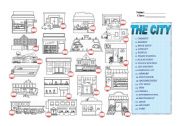 English Worksheet: The city