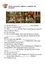 English worksheet: The Curse of the Were-Rabbit II