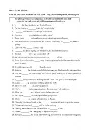 English Worksheet: IRREGULAR VERBS 2