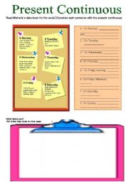 English Worksheet: Present Continuous 