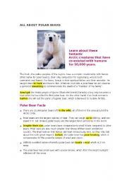 English worksheet: Polar Bears