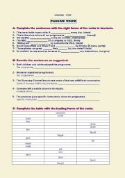 English Worksheet: Passive Voice