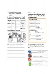 English Worksheet: There is / There are