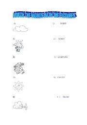 English Worksheet: WEATHER